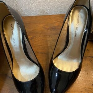 Antonio Melani Black Patent Heels
